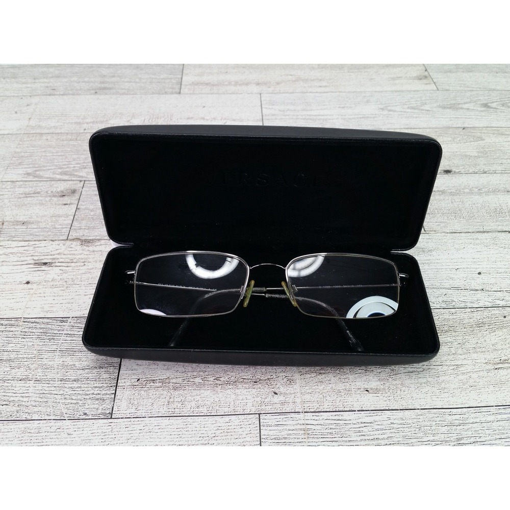 Burberry Glasses B 1068 1003 54-19-140 Vintage Y2K Versace Case Eyeglasses